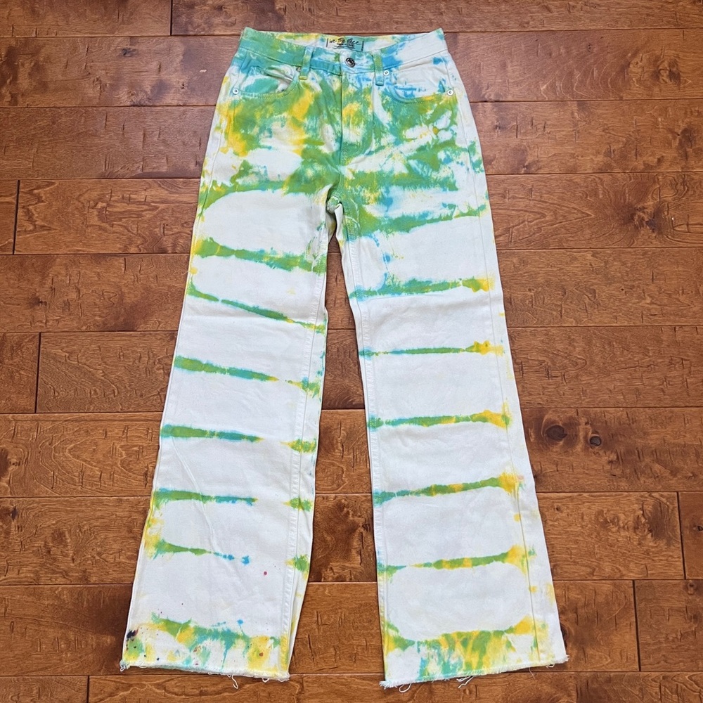 Free People Tie Dye Jeans